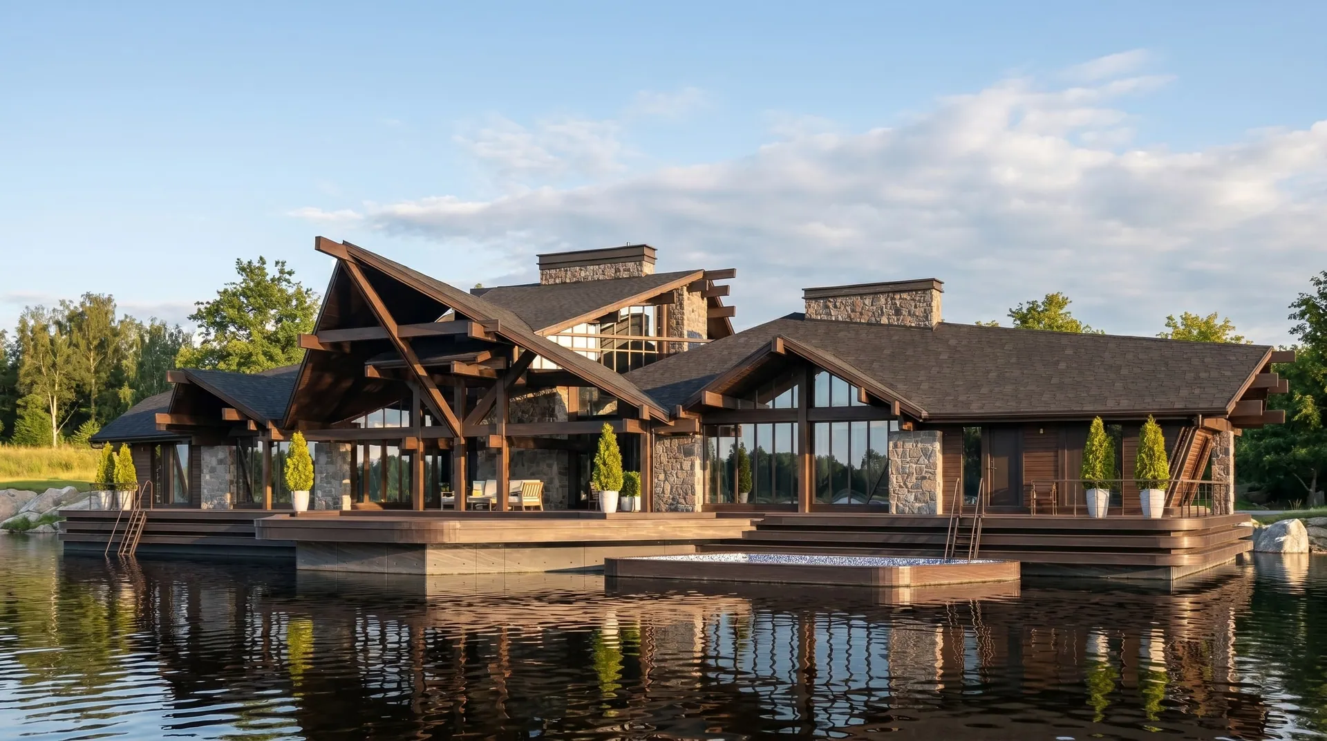 House Boat in the Style of a Chalet gallery image 1.2